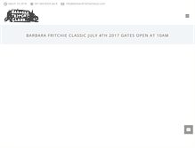 Tablet Screenshot of barbarafritchieclassic.com
